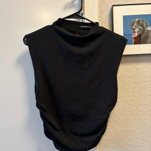 Abercrombie & Fitch Classic Black Mock Neck Tank